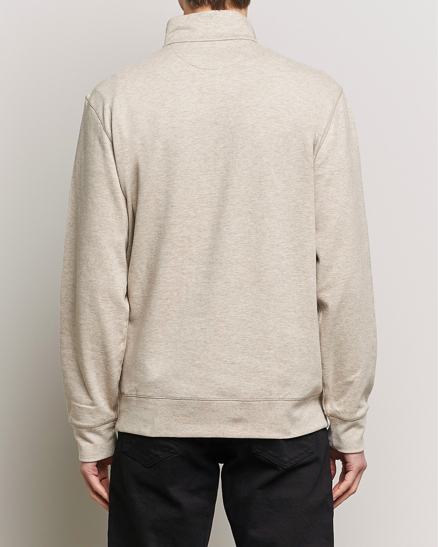 Herren | Pullover | Polo Ralph Lauren | Double Knit Half-Zip Sweater Tuscan Beige Heather