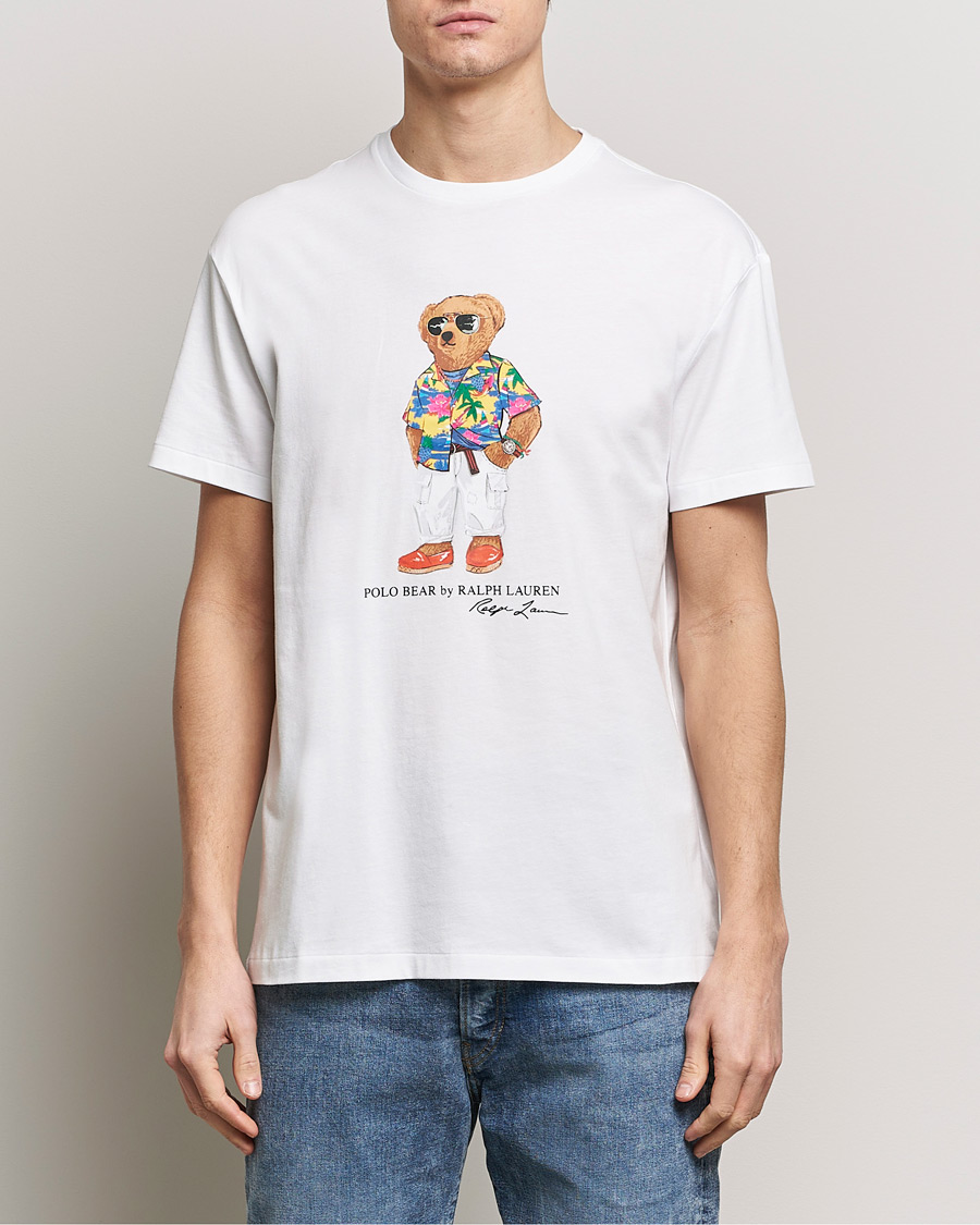 Herren | T-Shirts | Polo Ralph Lauren | Printed Bear Crew Neck T-Shirt White