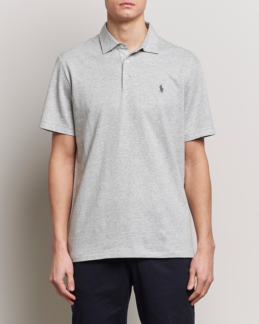 Herren | Poloshirt | Polo Ralph Lauren | Cotton/Linen Polo Shirt Andover Heather