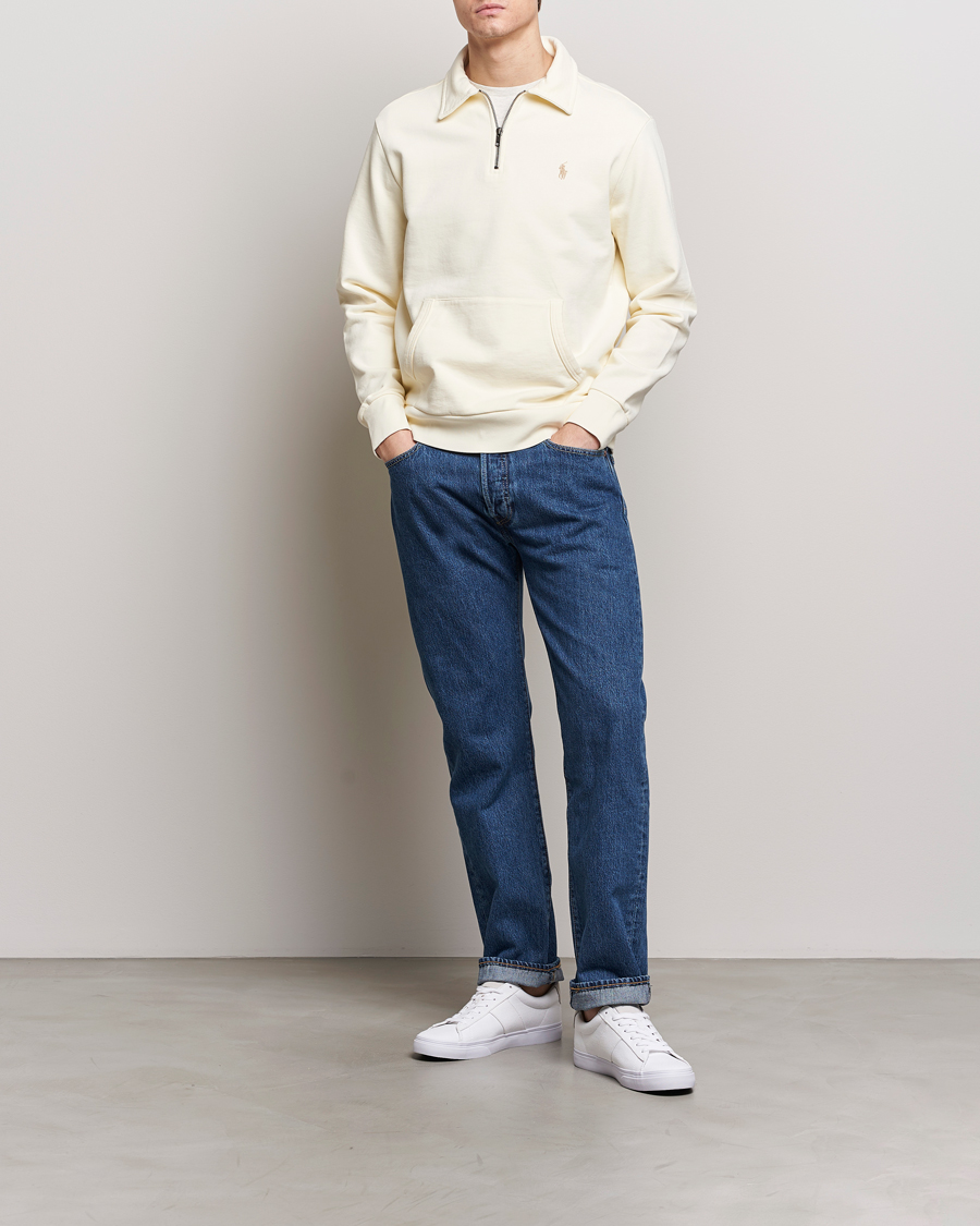 Herren | Pullover | Polo Ralph Lauren | Loopback Terry Hybrid Sweatshirt Clubhouse Cream