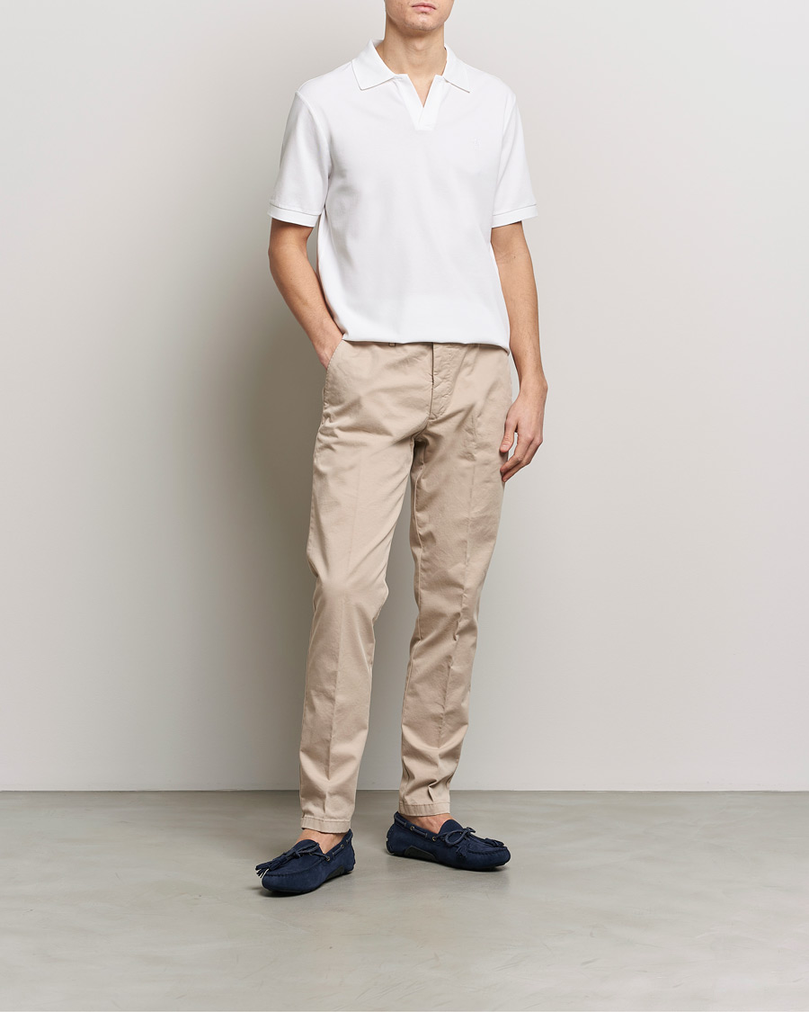 Herren | Poloshirts | Polo Ralph Lauren | Classic Fit Open Collar Stretch Polo White