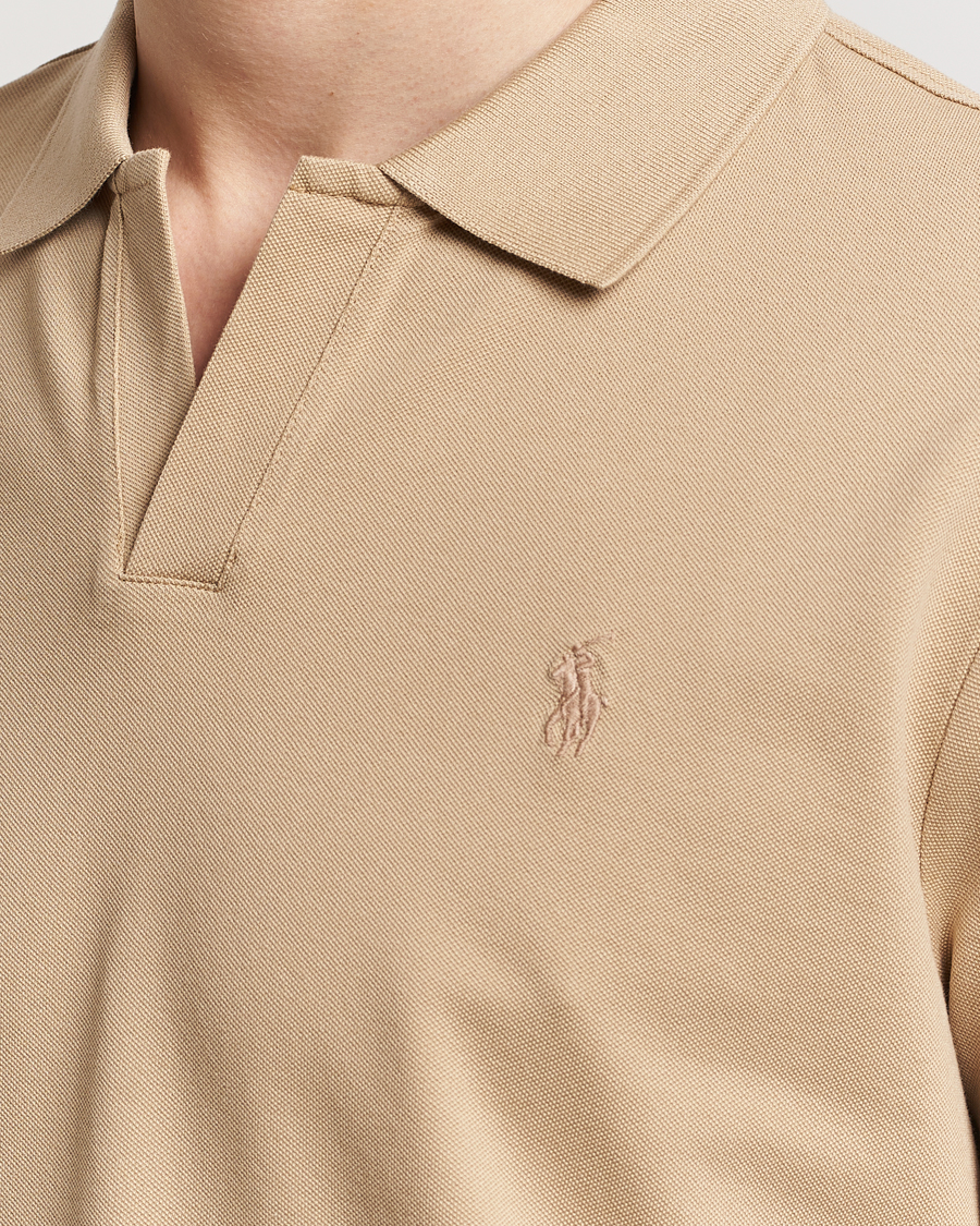 Herren | Poloshirts | Polo Ralph Lauren | Classic Fit Open Collar Stretch Polo Beige