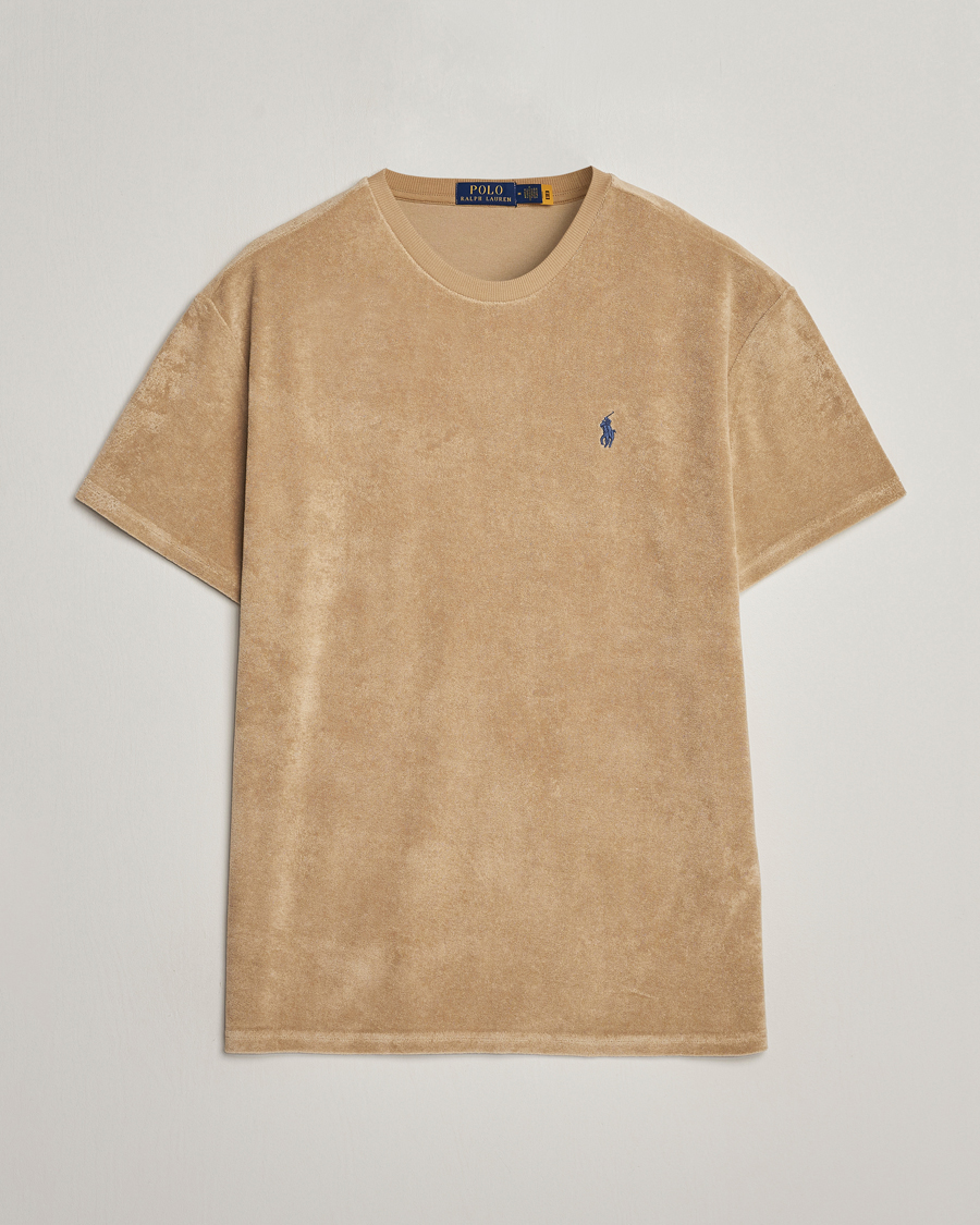 Polo Ralph Lauren Terry Cotton T Shirt Coastal Beige