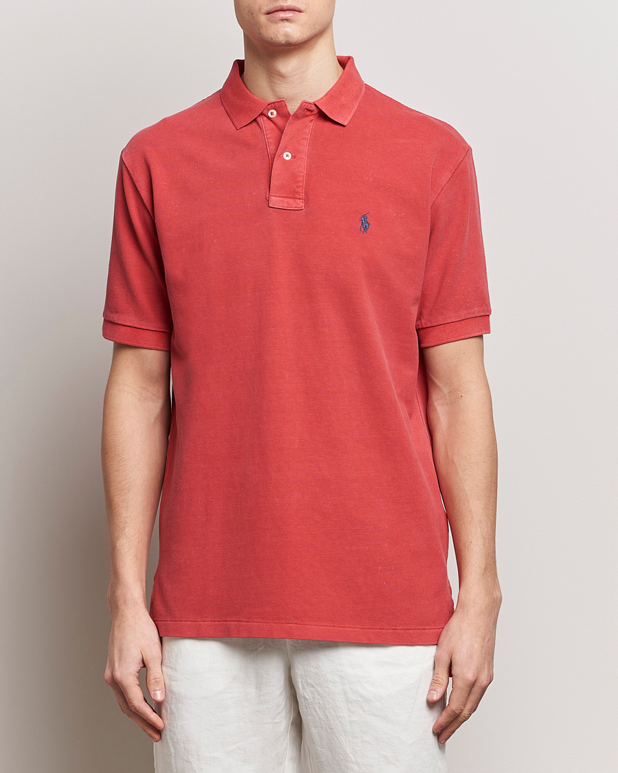 Herren | Kurzarm-Poloshirts | Polo Ralph Lauren | Heritage Mesh Polo Red