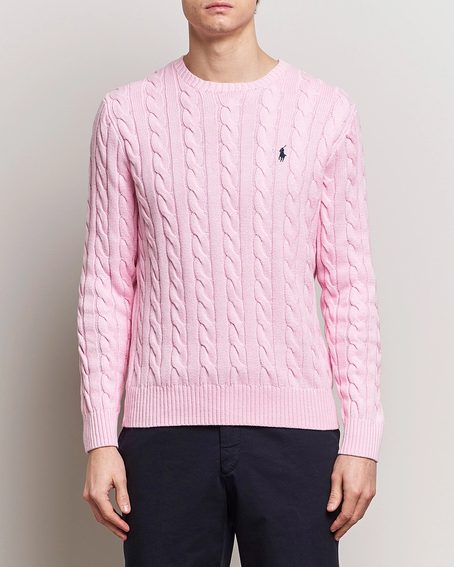 Herren | Treue-Rabatt für Stammkunden | Polo Ralph Lauren | Cotton Cable Pullover Carmel Pink