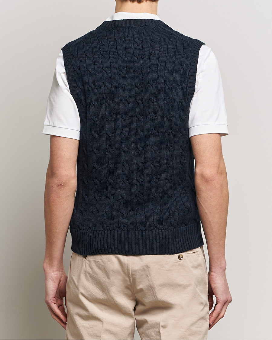 Herren | Pullover | Polo Ralph Lauren | Cotton Cable Vest Hunter Navy