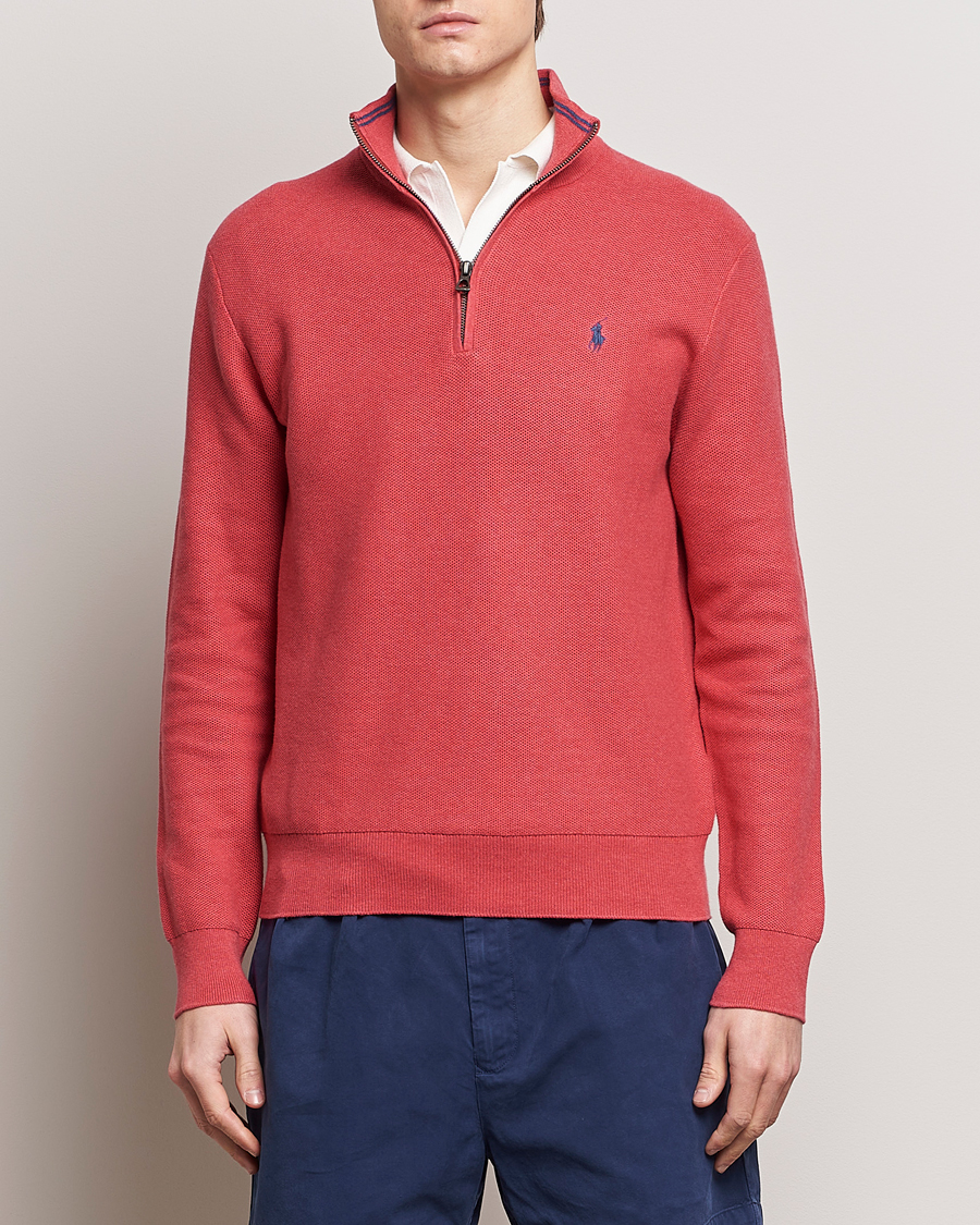 Herren |  | Polo Ralph Lauren | Textured Half Zip Nantucket Red Heather