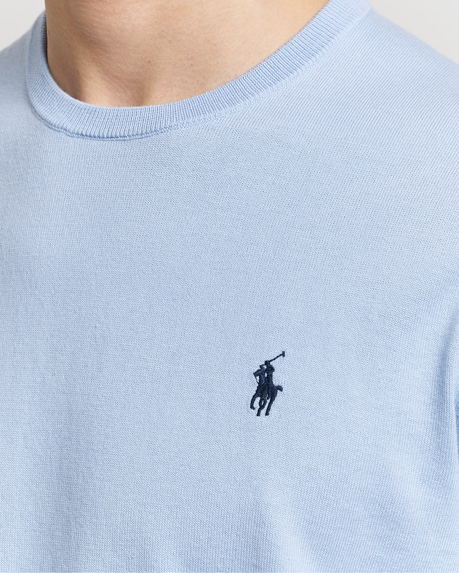 Herren | Pullover | Polo Ralph Lauren | Cotton Crew Neck Sweater Blue Hyacinth