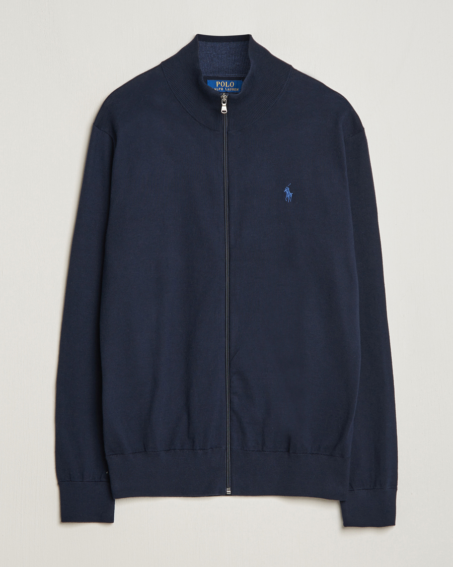 Herren | Pullover | Polo Ralph Lauren | Cotton Full-Zip Hunter Navy
