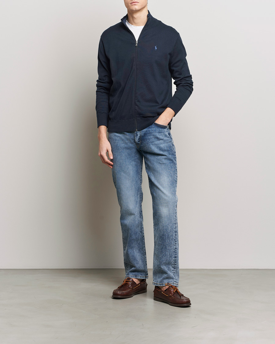 Herren | Pullover | Polo Ralph Lauren | Cotton Full-Zip Hunter Navy