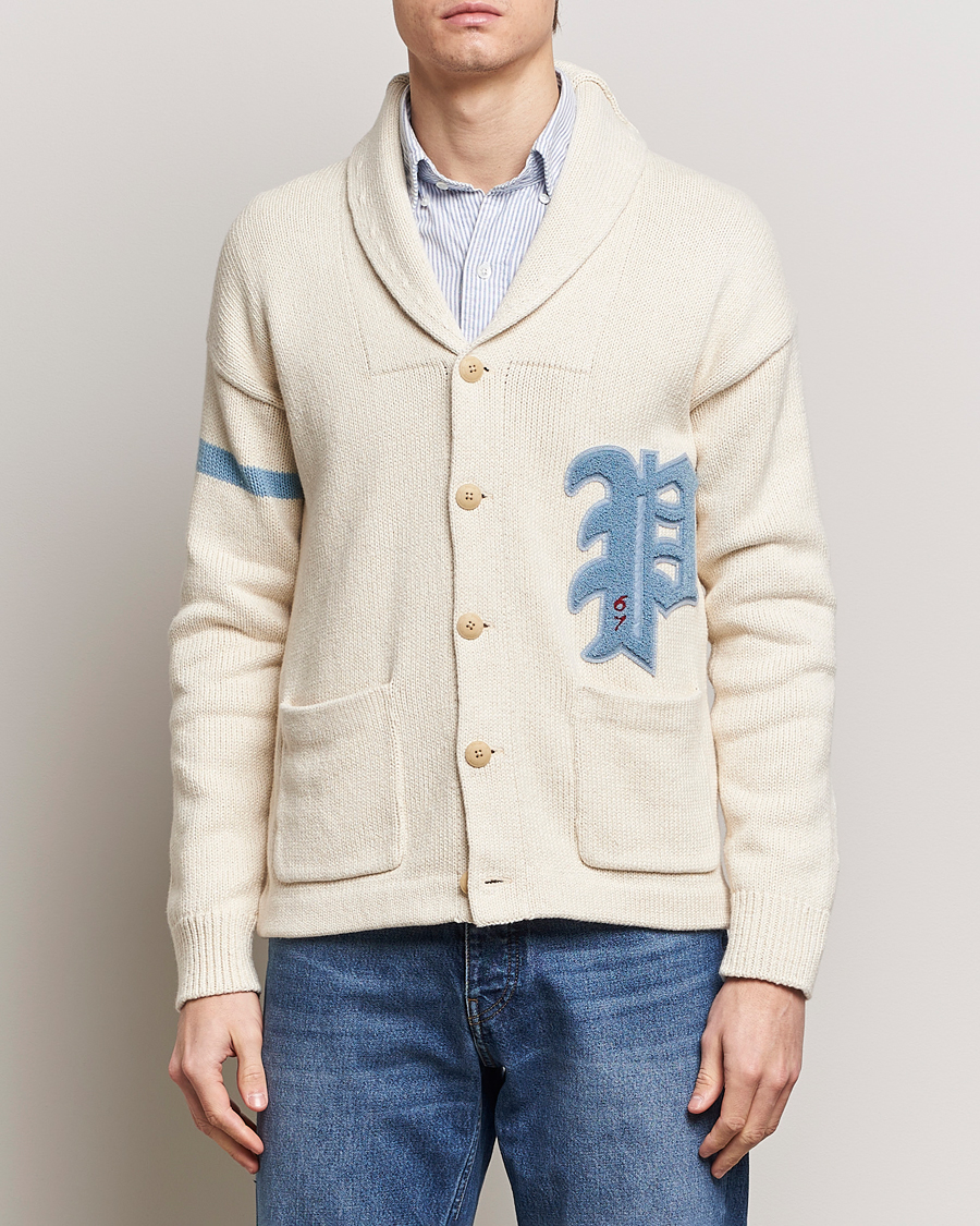 Herren | Pullover | Polo Ralph Lauren | Cotton/Linen Shawl Collar Cardigan Andover Cream