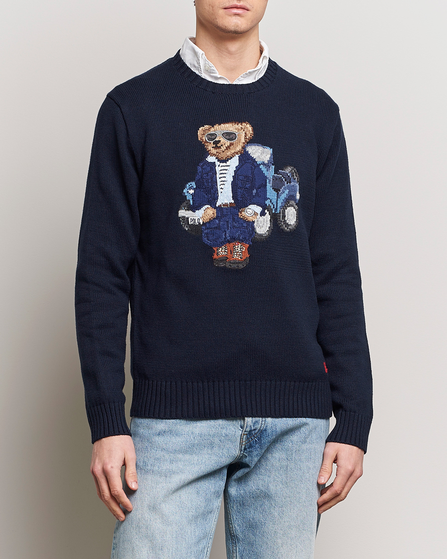 Herren | Strickpullover | Polo Ralph Lauren | Knitted Bear Sweater Aviator Navy