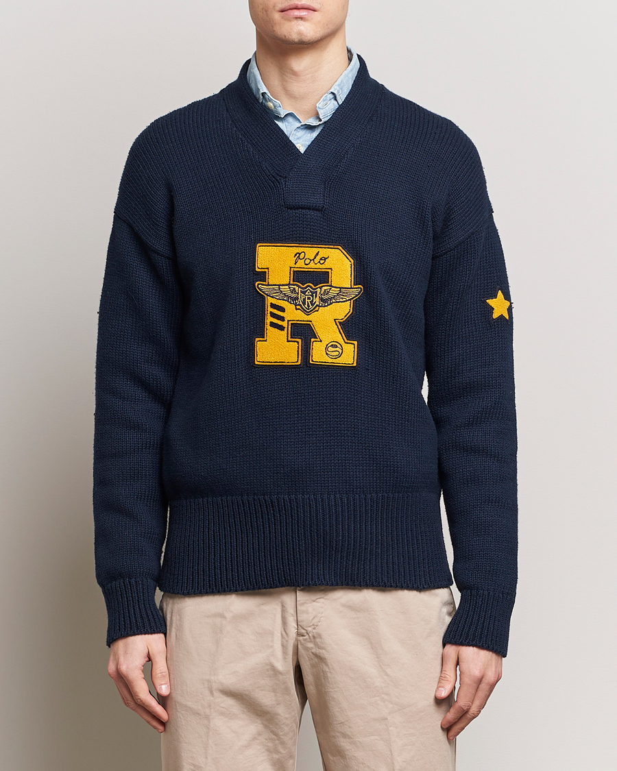 Herren | Pullover | Polo Ralph Lauren | Shawl Collar Sweater Aviator Navy