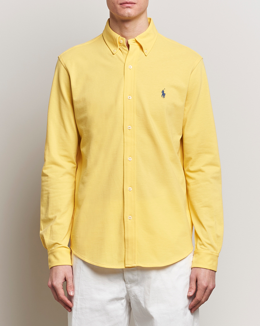 Men | Polo Shirts | Polo Ralph Lauren | Featherweight Mesh Shirt Oasis Yellow