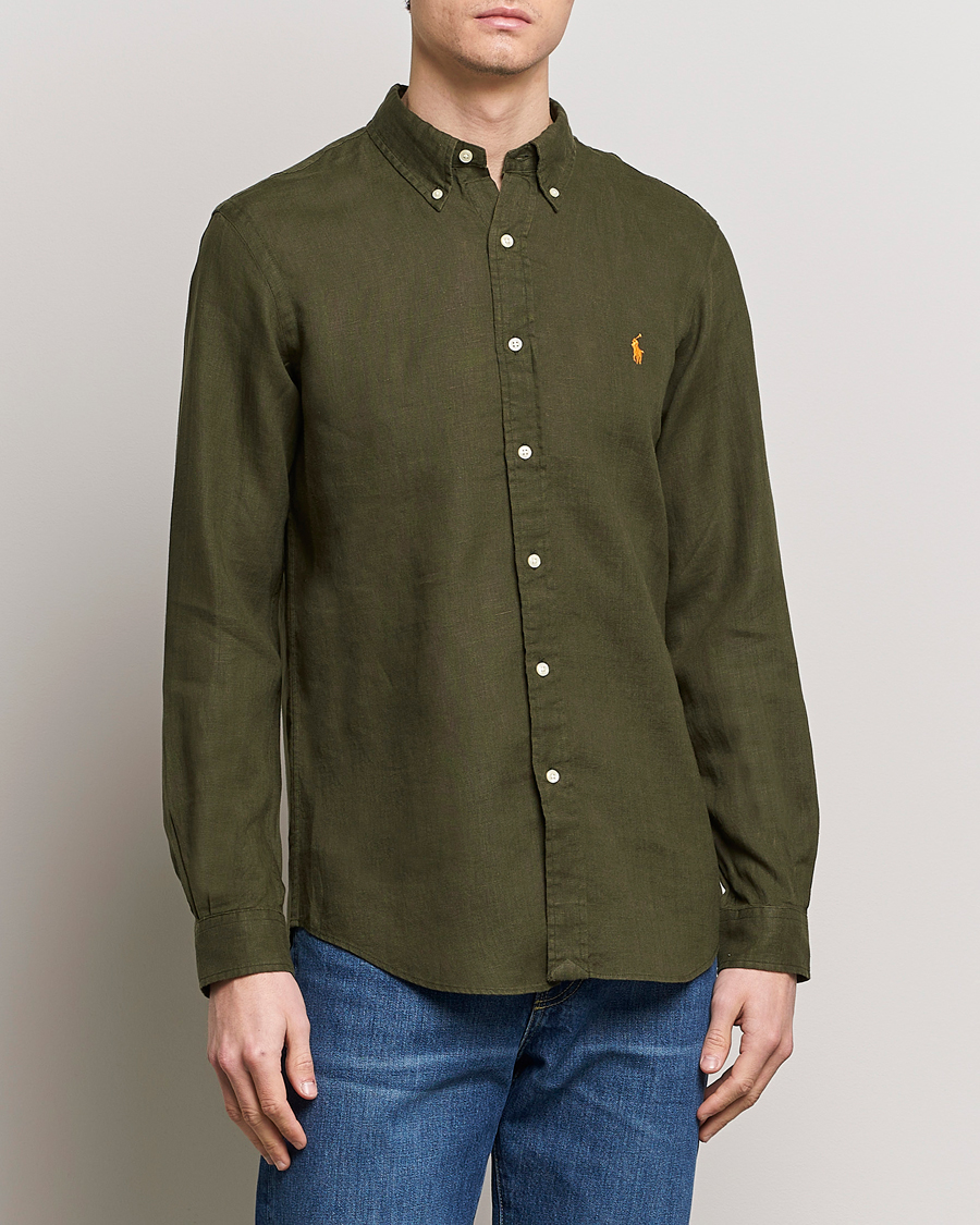 Herren | Hemden | Polo Ralph Lauren | Custom Fit Linen Button Down Armadillo