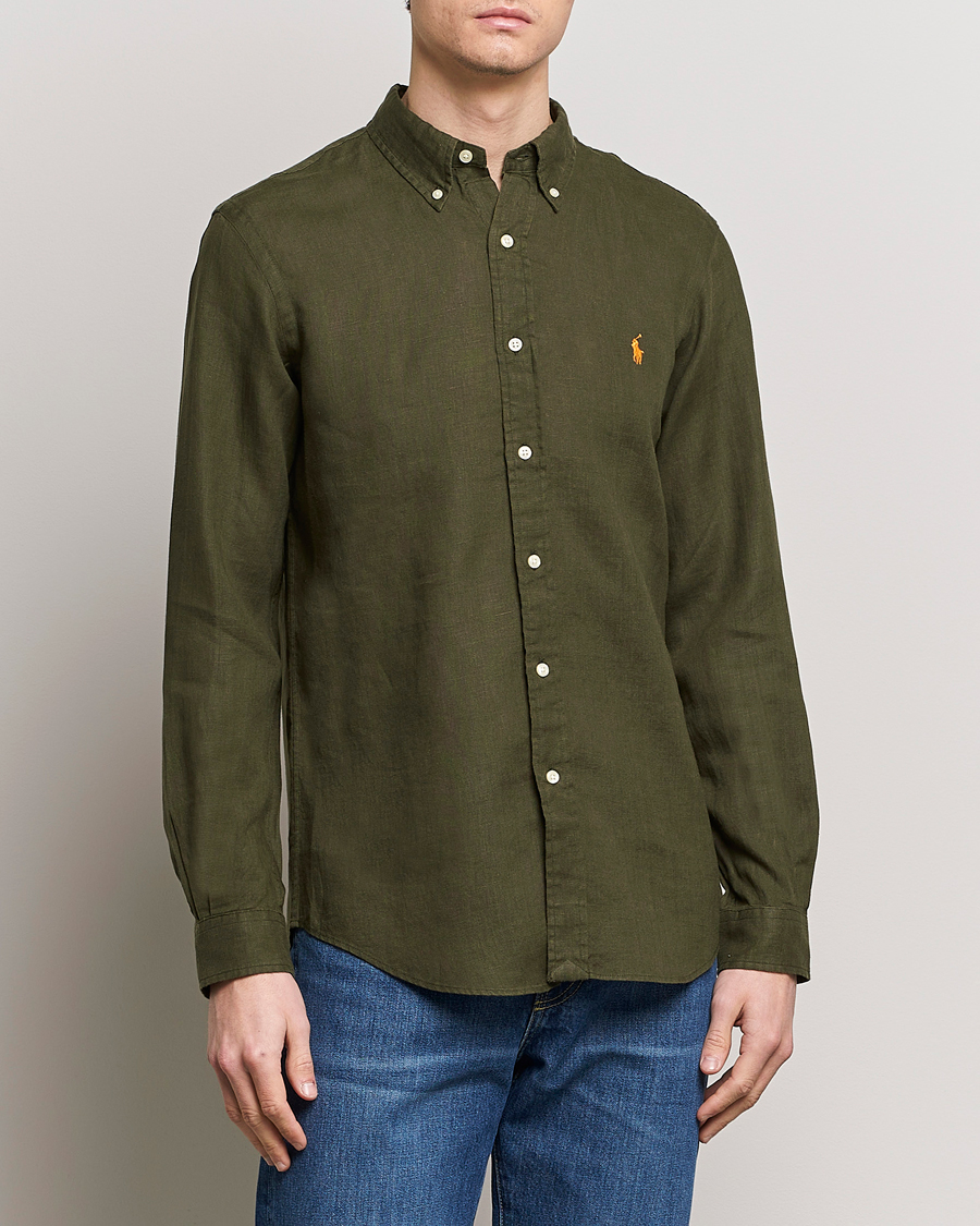 Herren |  | Polo Ralph Lauren | Custom Fit Linen Button Down Armadillo