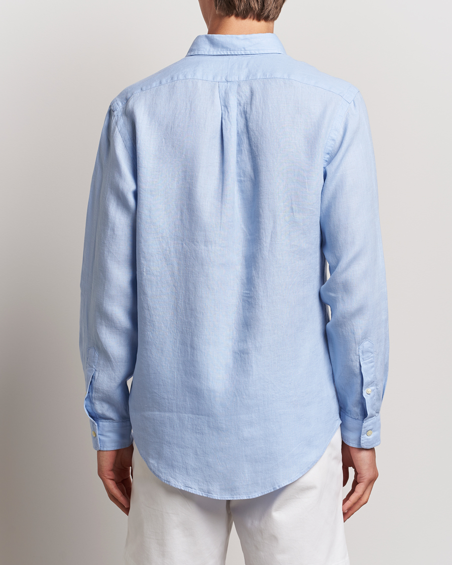 Herren | Hemden | Polo Ralph Lauren | Custom Fit Linen Button Down Blue Hyacinth