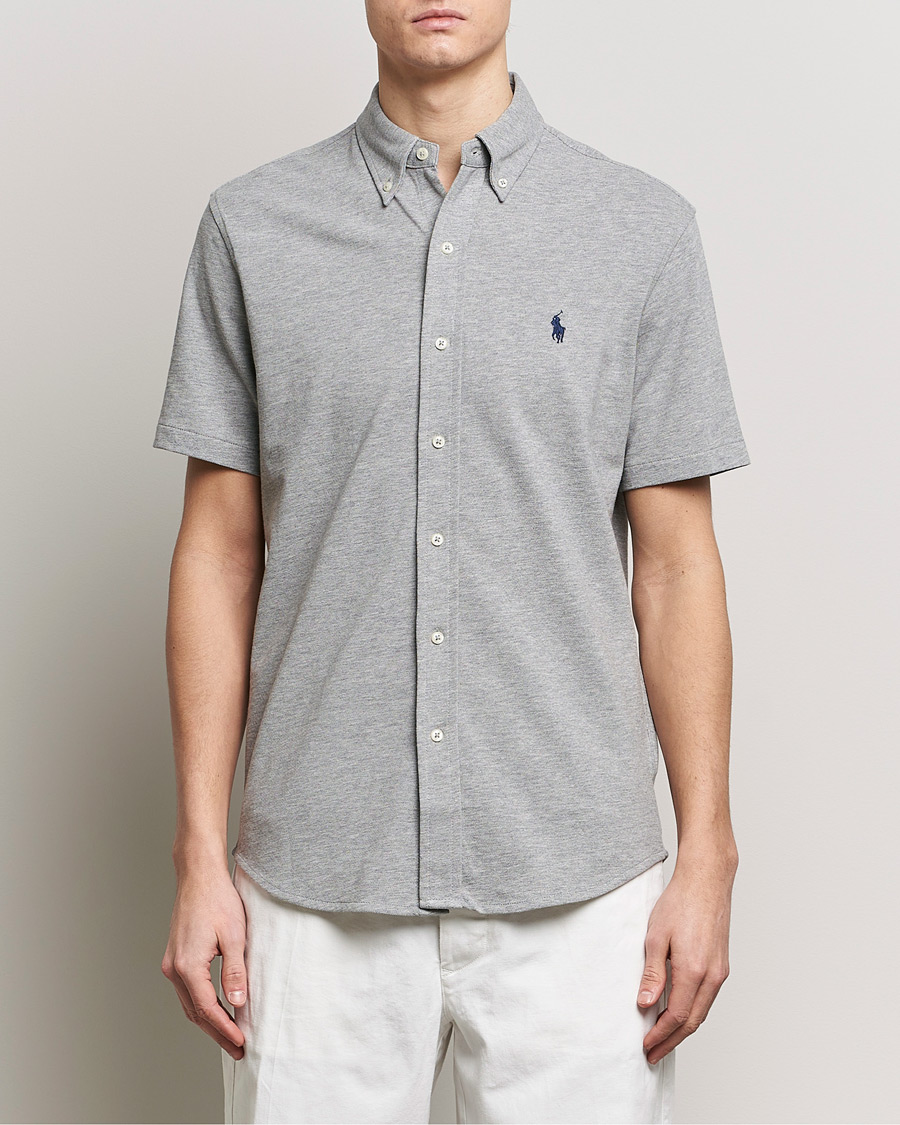 Herren | World of Ralph Lauren | Polo Ralph Lauren | Featherweight Mesh Short Sleeve Shirt Andover Heather