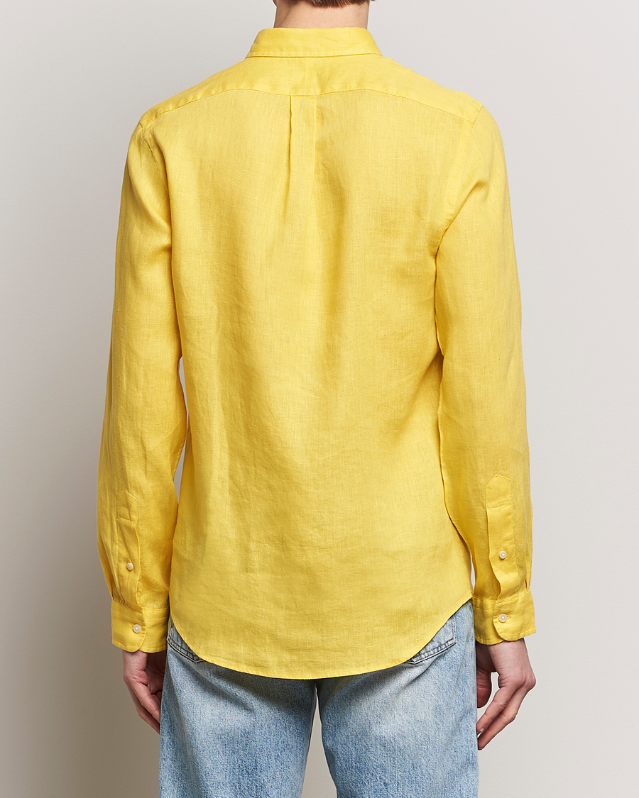 Herren | Hemden | Polo Ralph Lauren | Slim Fit Linen Button Down Shirt Sunfish Yellow
