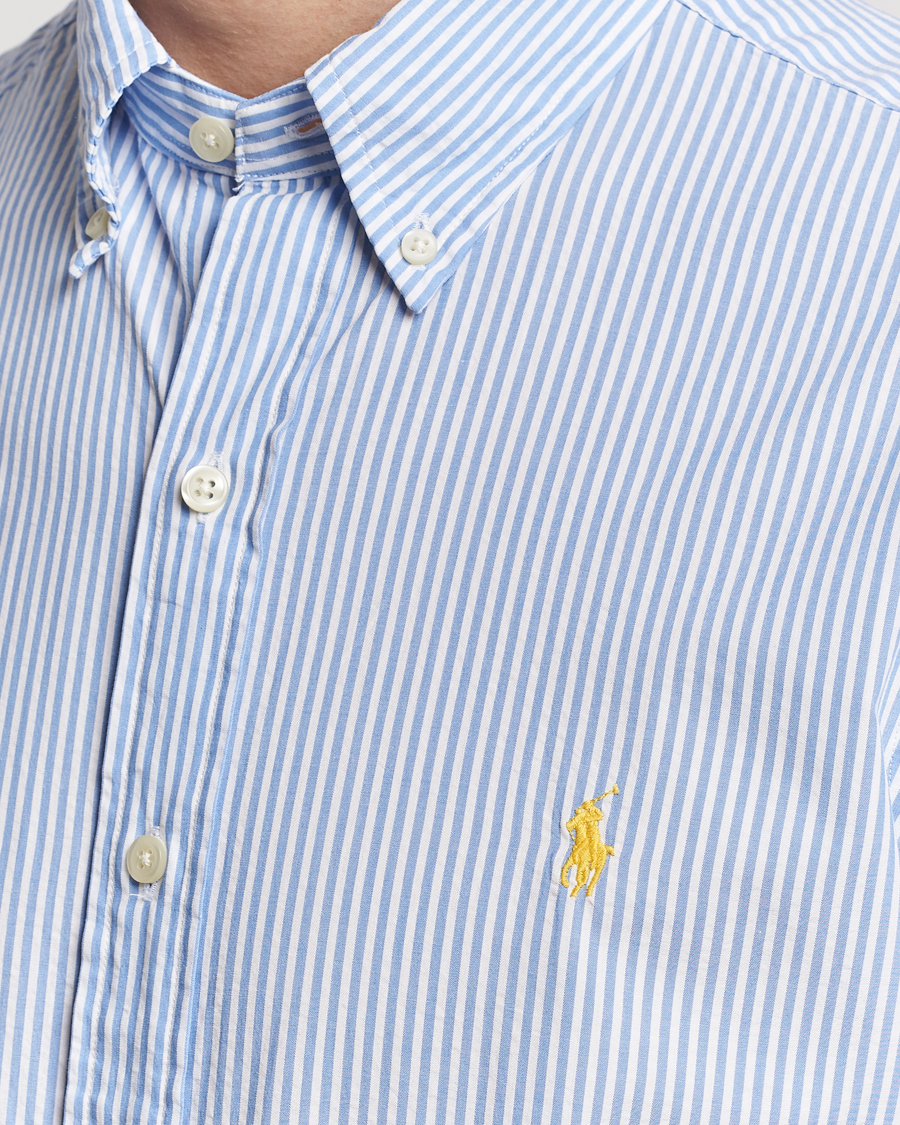 Herren | Hemden | Polo Ralph Lauren | Seersucker Short Sleeve Striped Shirt Blue/White