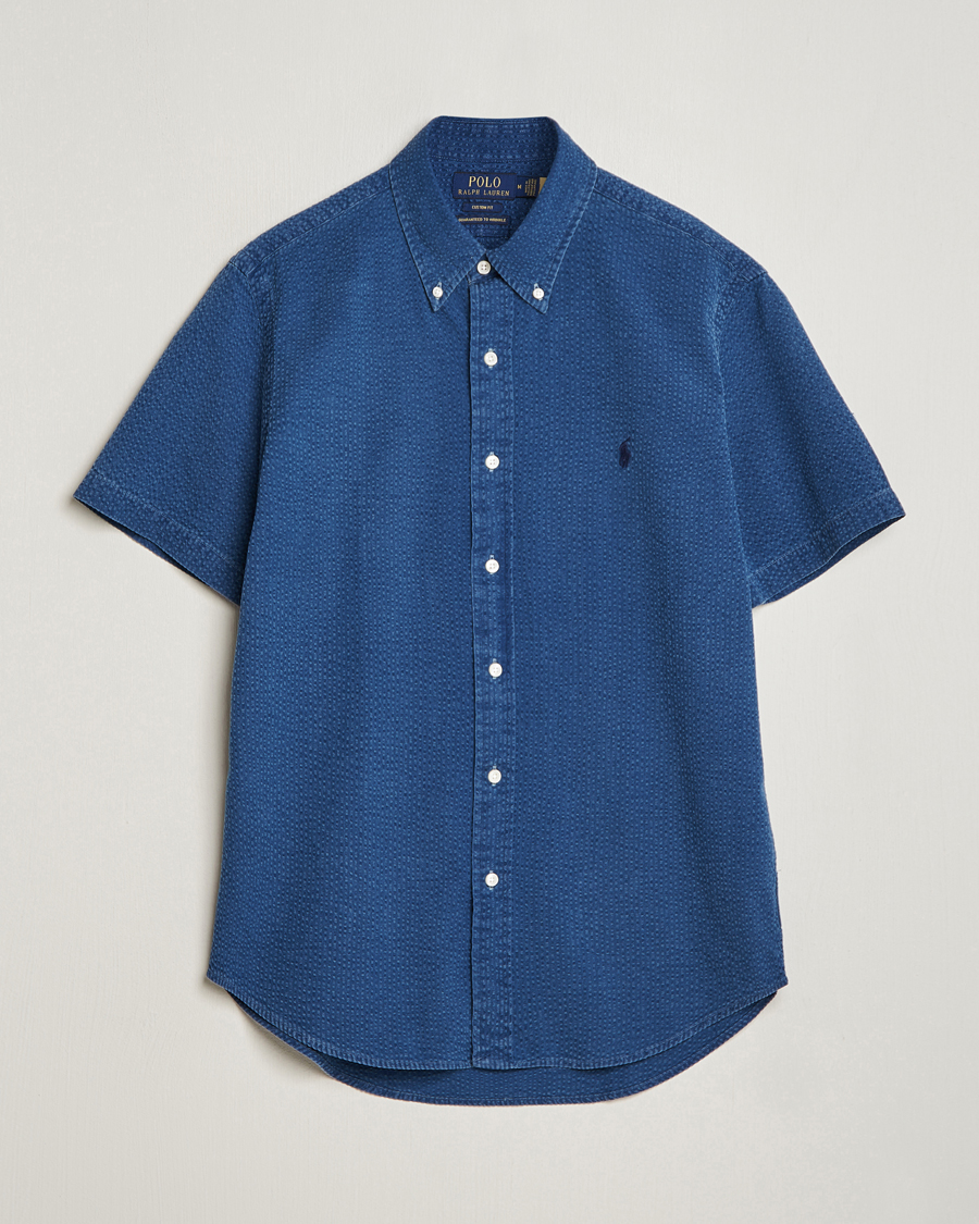 Herren | Hemden | Polo Ralph Lauren | Seersucker Short Sleeve Shirt Dark Indigo