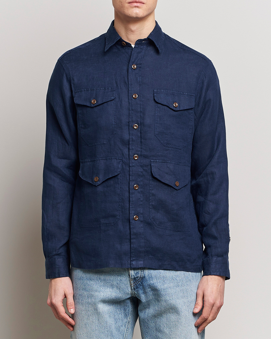 Herren |  | Polo Ralph Lauren | Linen Overshirt Newport Navy