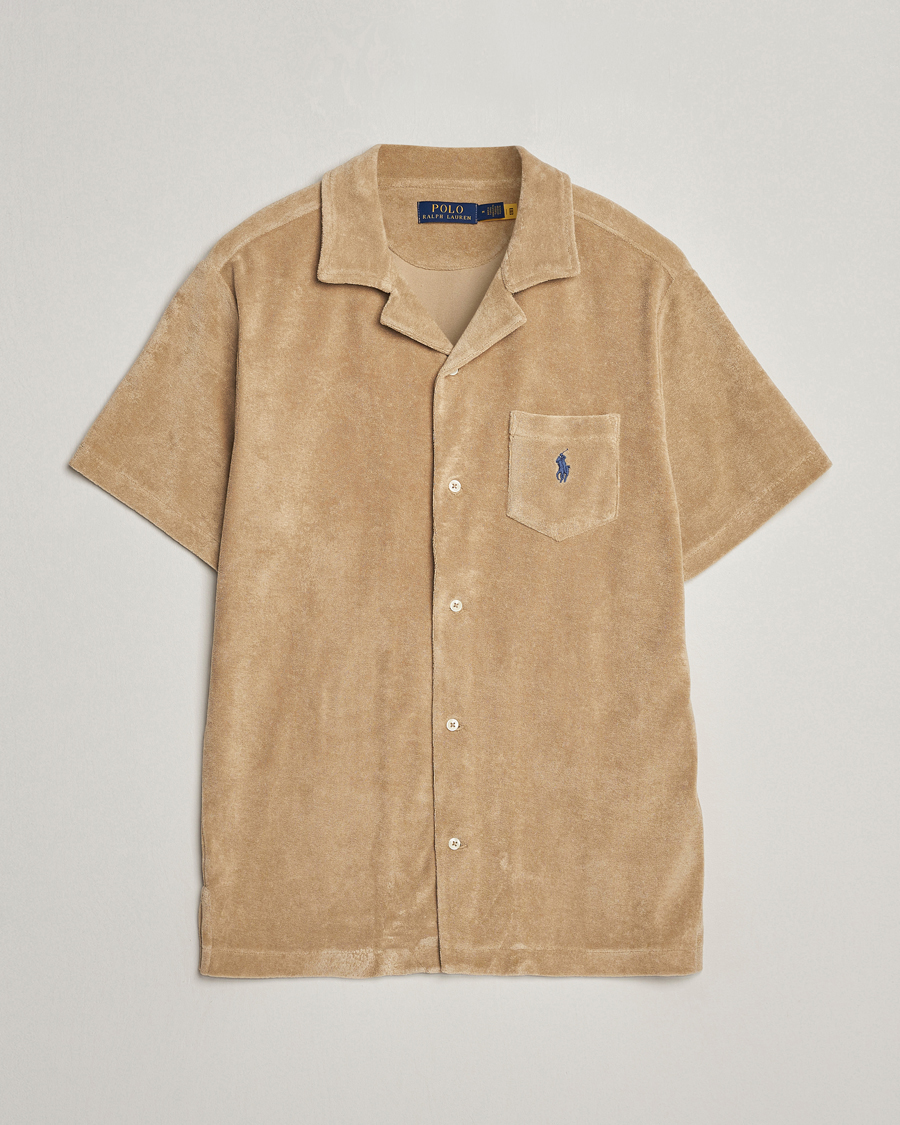 Herren | Hemden | Polo Ralph Lauren | Cotton Terry Short Sleeve Shirt Coastal Beige