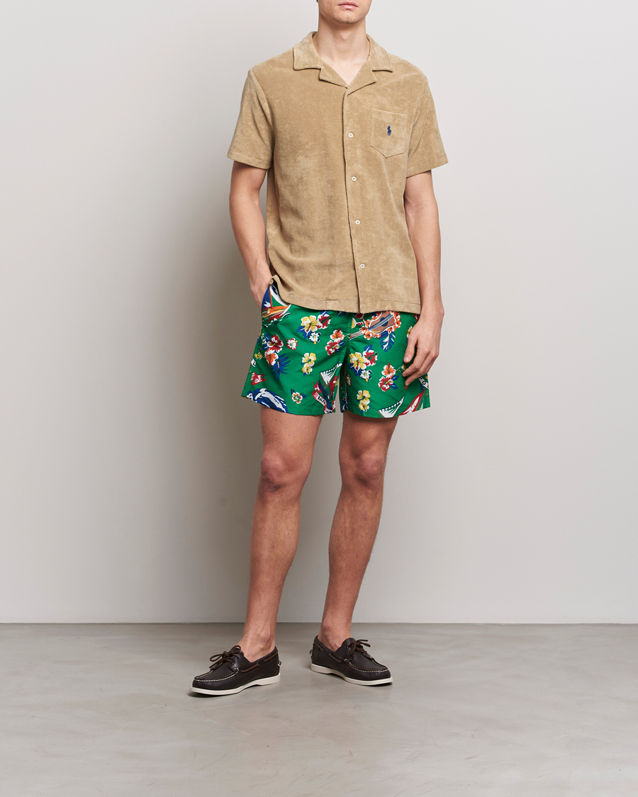 Herren | Hemden | Polo Ralph Lauren | Cotton Terry Short Sleeve Shirt Coastal Beige