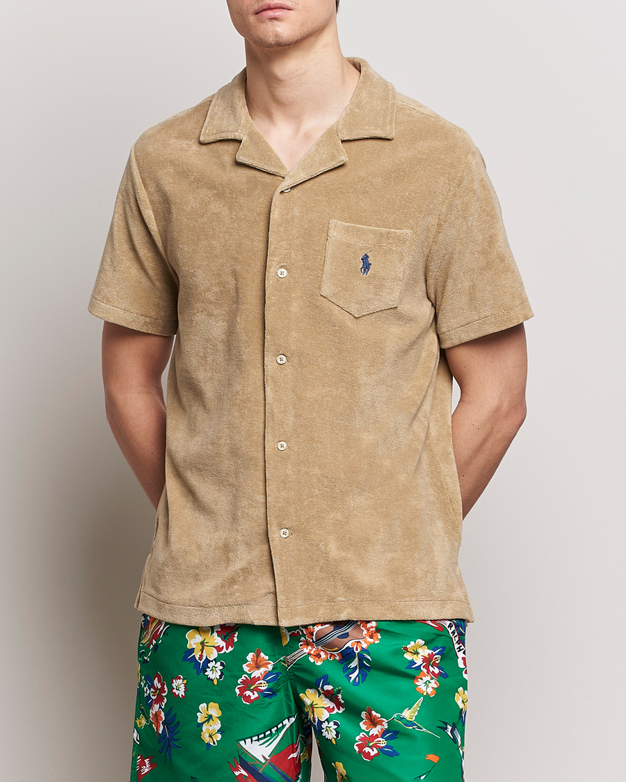 Herren | Treue-Rabatt für Stammkunden | Polo Ralph Lauren | Cotton Terry Short Sleeve Shirt Coastal Beige