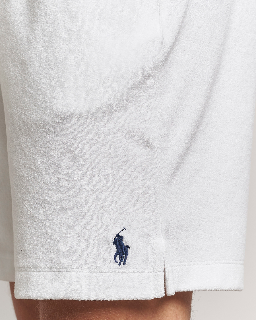 Herren | Shorts | Polo Ralph Lauren | Cotton Terry Drawstring Shorts White