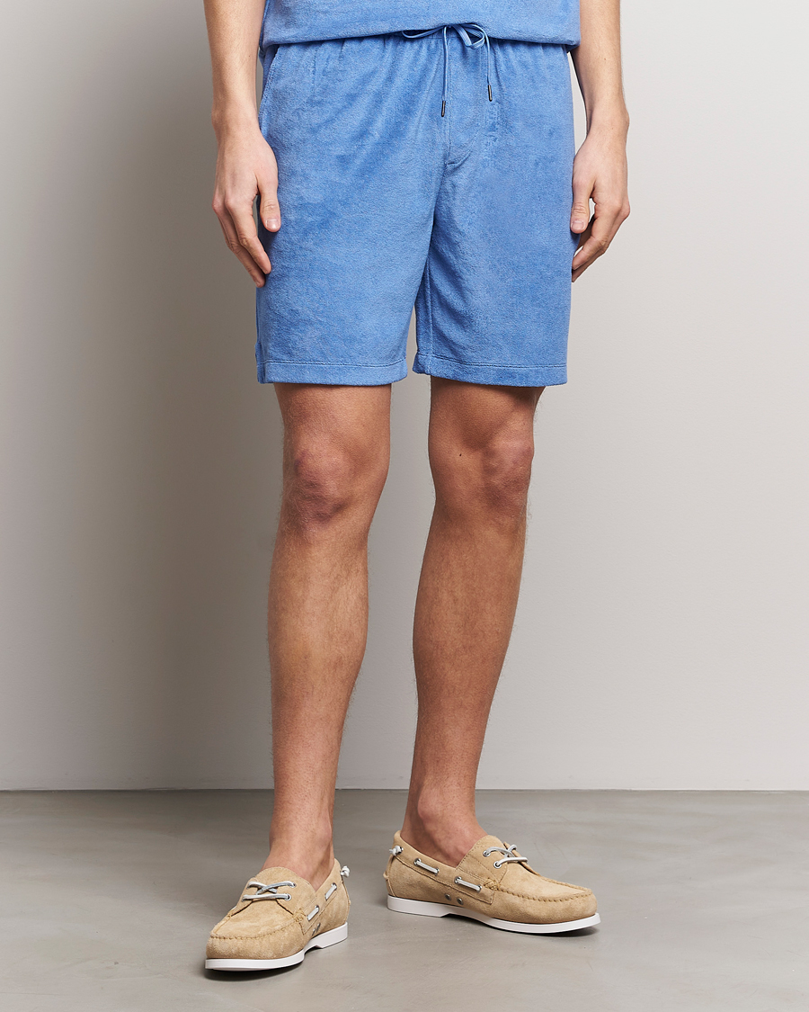 Herren | Shorts | Polo Ralph Lauren | Cotton Terry Drawstring Shorts Harbor Island Blue