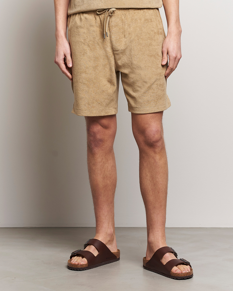 Herr | Drawstringshorts | Polo Ralph Lauren | Cotton Terry Drawstring Shorts Coastal Beige