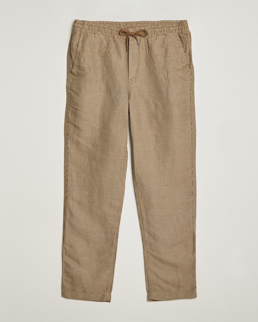 Herren | Hosen | Polo Ralph Lauren | Prepster V2 Linen Trousers Brown Dogstooth