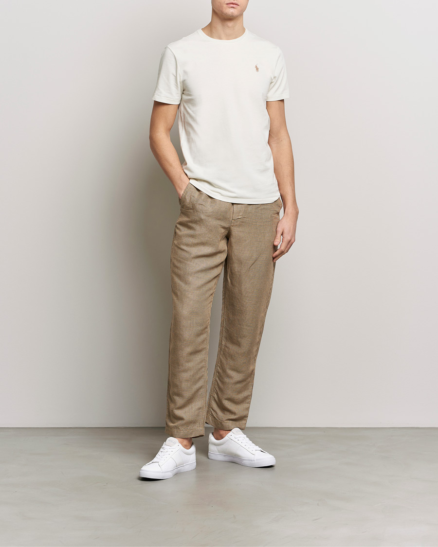 Herren | Hosen | Polo Ralph Lauren | Prepster V2 Linen Trousers Brown Dogstooth