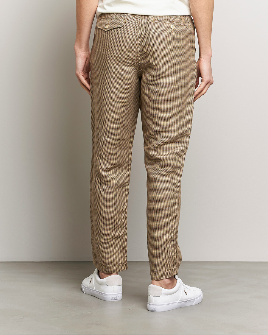 Herren | Hosen | Polo Ralph Lauren | Prepster V2 Linen Trousers Brown Dogstooth