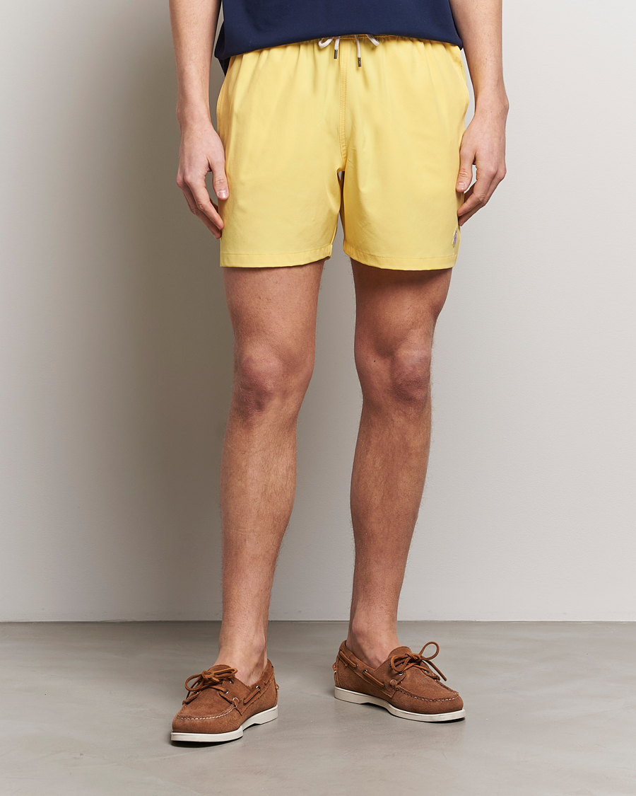 Herren | Badeshorts mit Schnürung | Polo Ralph Lauren | Recycled Traveler Boxer Swimshorts Oasis Yellow