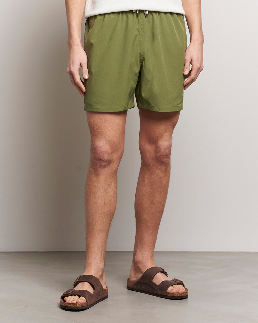 Herren | Badeshorts mit Schnürung | Polo Ralph Lauren | Recycled Traveler Boxer Swimshorts Tree Green