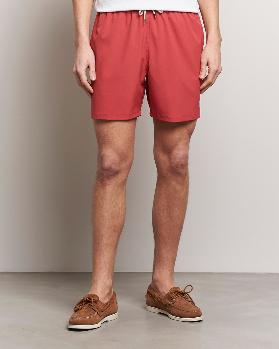 Herren | Badeshorts mit Schnürung | Polo Ralph Lauren | Recycled Traveler Boxer Swimshorts Nantucket Red