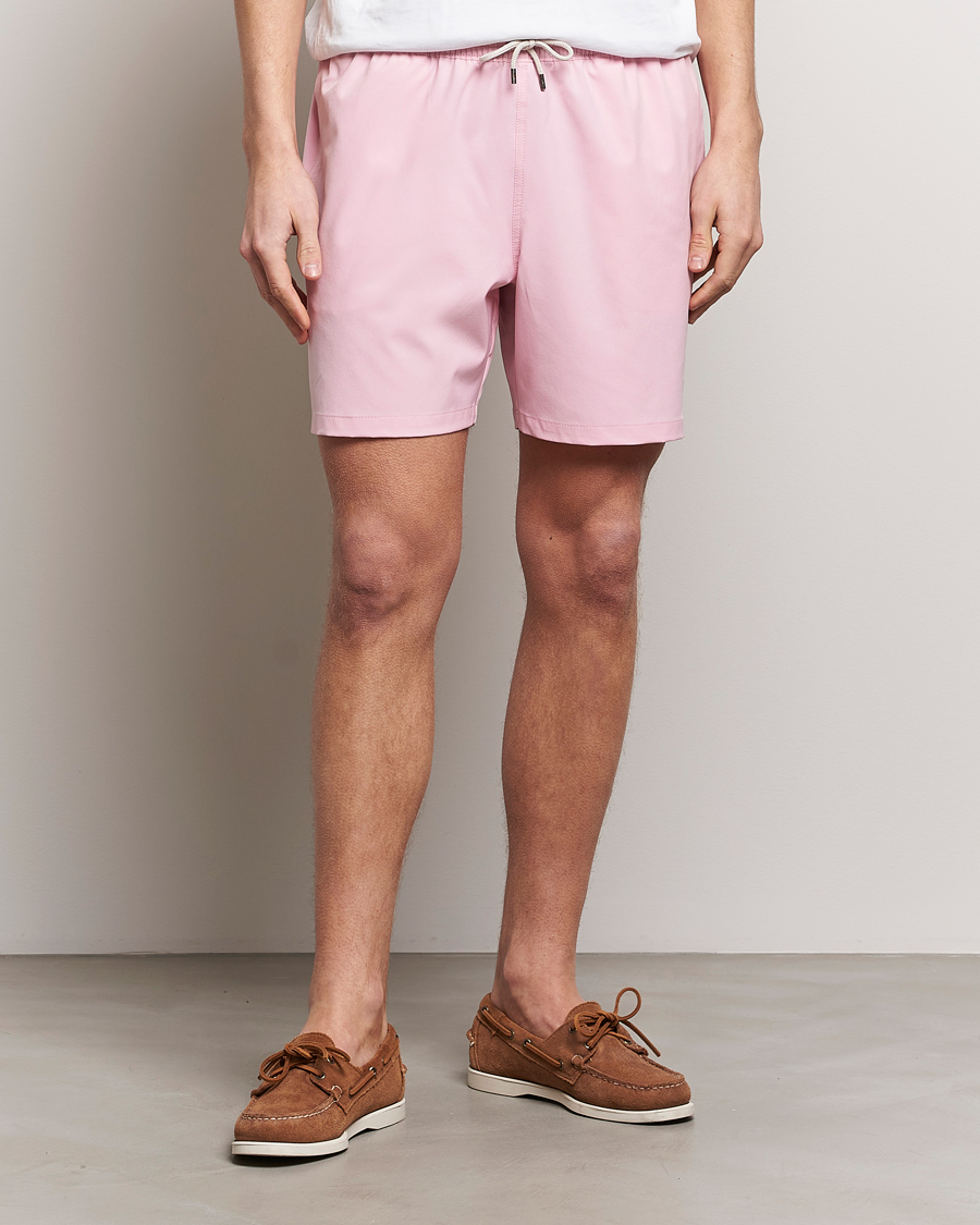 Herren | Badeshorts mit Schnürung | Polo Ralph Lauren | Recycled Traveler Boxer Swimshorts Garden Pink