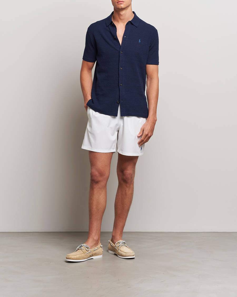 Herren | Badehosen | Polo Ralph Lauren | Recycled Traveler Boxer Swimshorts White/Liberty
