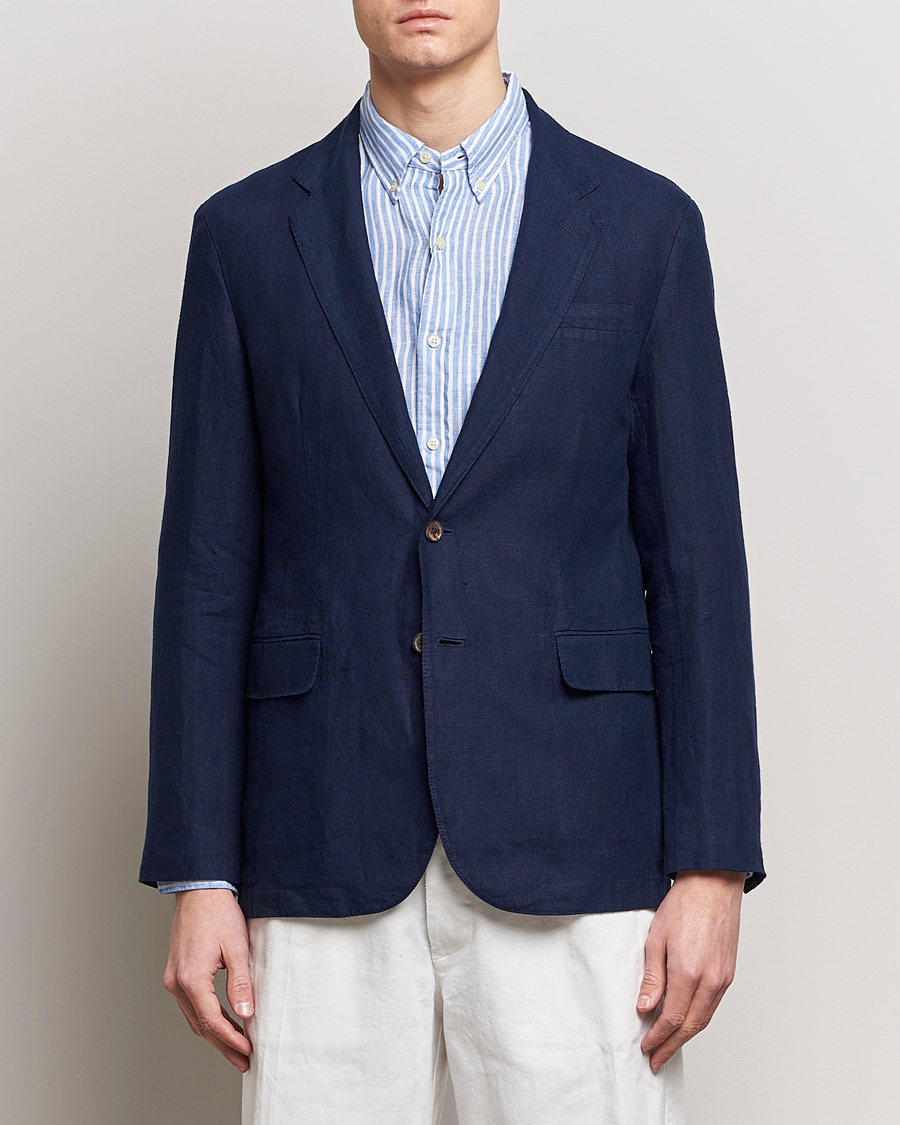 Herren | Leinensakko | Polo Ralph Lauren | Linen Sportcoat Navy