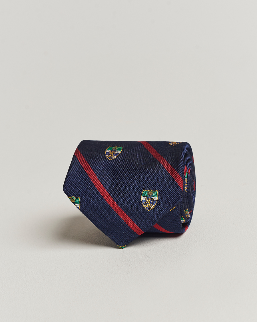 Herren | Polo Ralph Lauren Club Lion Tie Navy/Red | Polo Ralph Lauren | Club Lion Tie Navy/Red