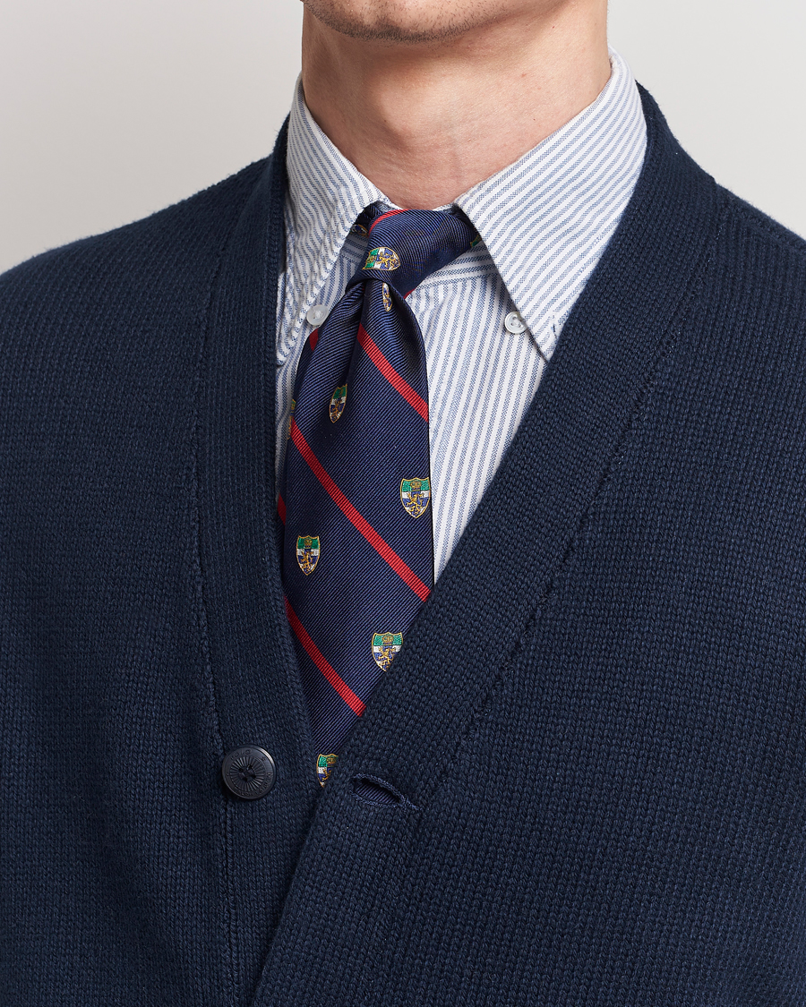 Herren | Polo Ralph Lauren Club Lion Tie Navy/Red | Polo Ralph Lauren | Club Lion Tie Navy/Red