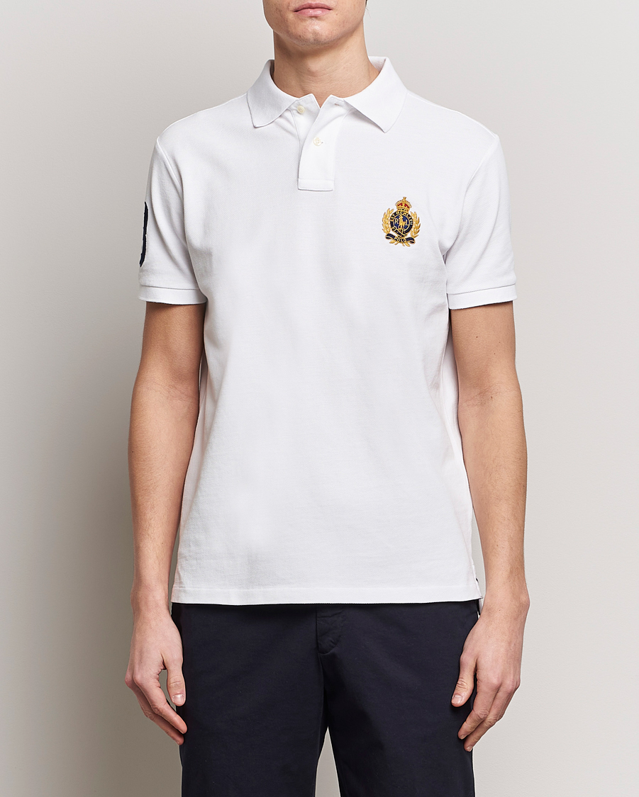 Herr | Pikéer | Polo Ralph Lauren | Custom Slim Fit Match Club Polo White