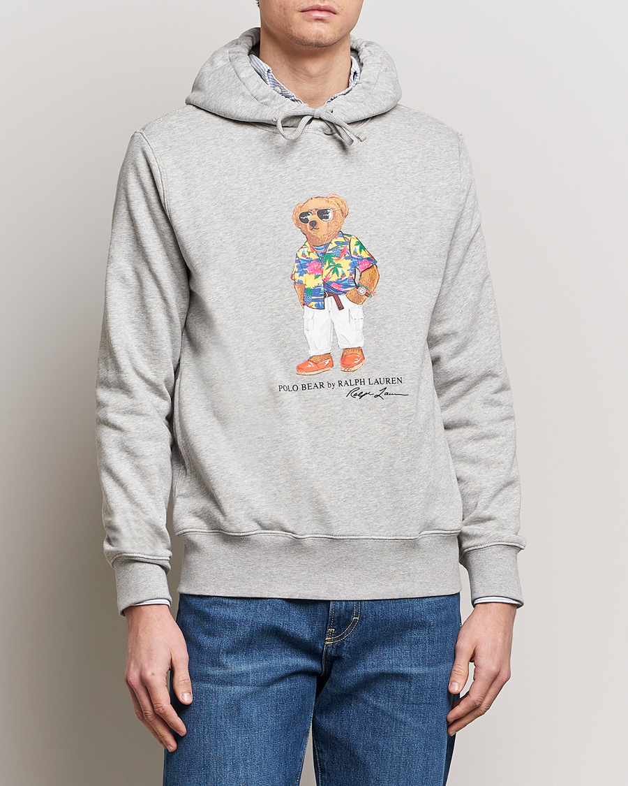 Herren | Kapuzenpullover | Polo Ralph Lauren | Printed Beach Bear Hoodie Andover Heather