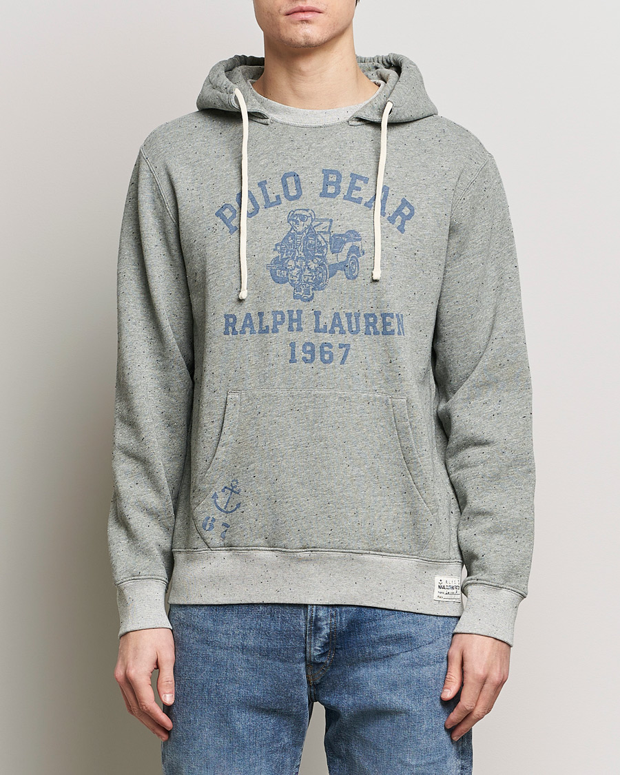 Herr | Tröjor | Polo Ralph Lauren | Graphic Printed Vintage Fleece Hoodie Loft Heather