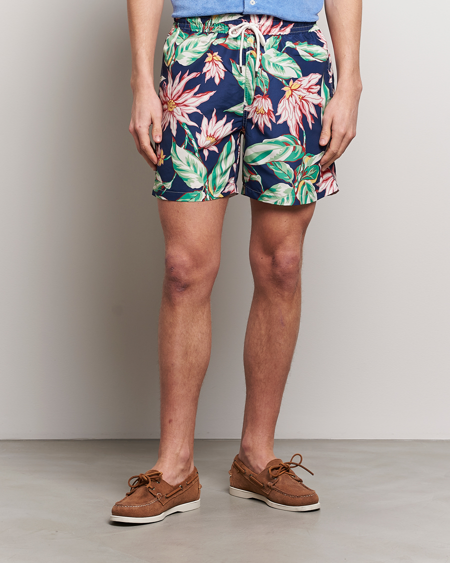 Herren | Badeshorts mit Schnürung | Polo Ralph Lauren | Recycled Traveler Boxer Swimshorts Belleville Floral