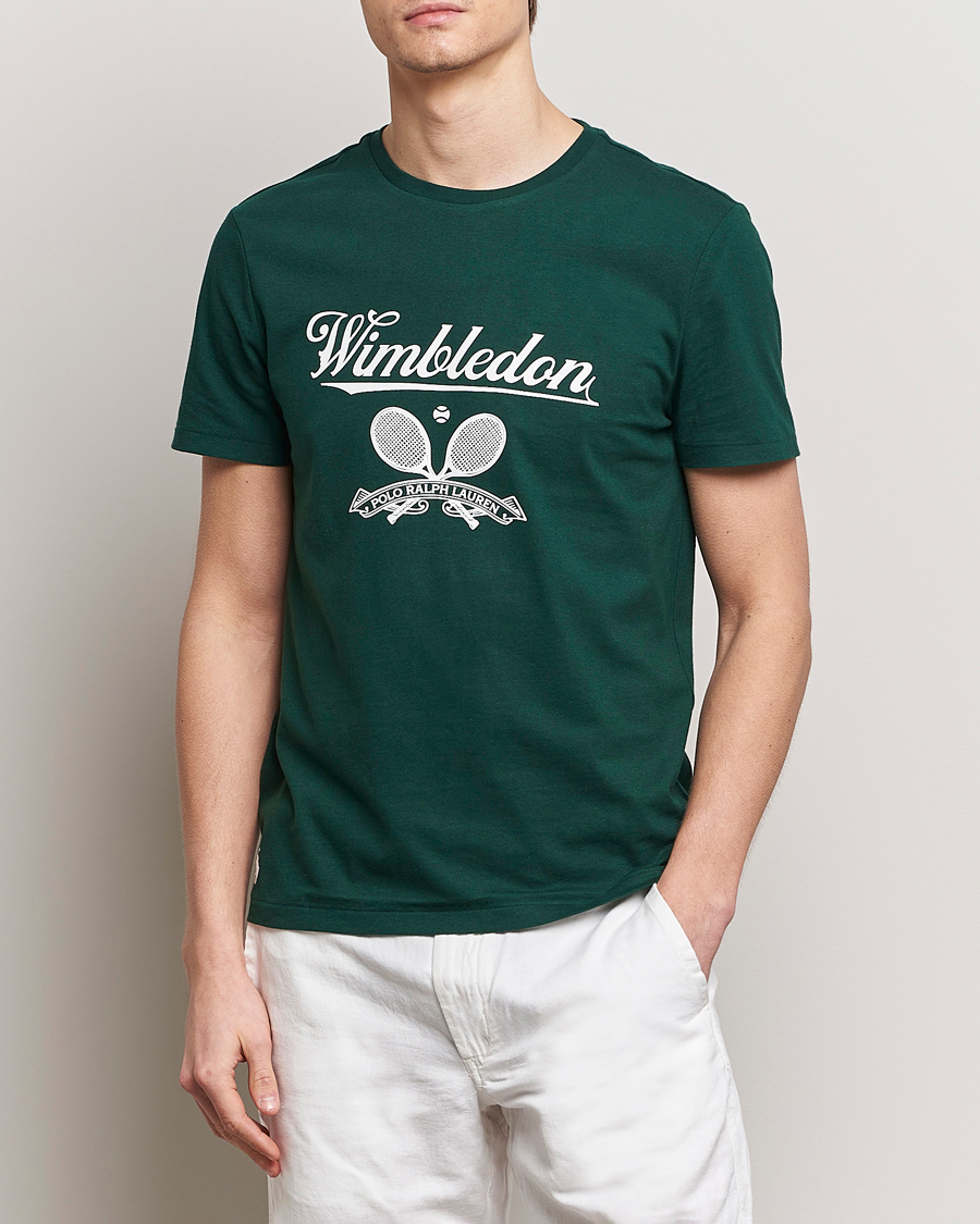 Herren | Kurzarm T-Shirt | Polo Ralph Lauren | Wimbledon Printed Tee Moss Agate