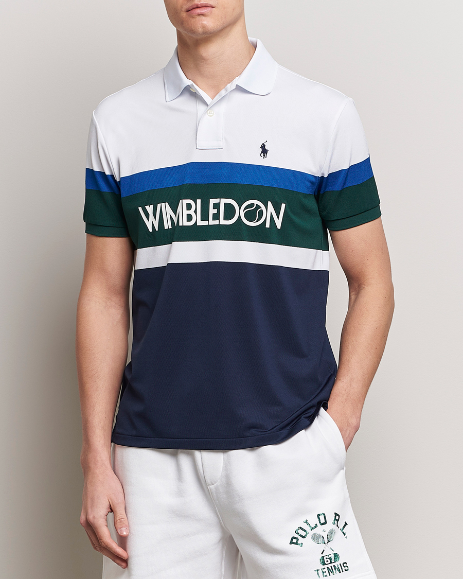 Herren |  | Polo Ralph Lauren | Wimbledon Block Custom Slim Fit Polo Refined Navy/Multi