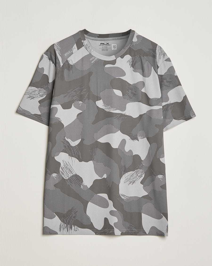 Herren | T-Shirts | RLX Ralph Lauren | Peached Airflow Camo Crew Neck T-Shirt Grey